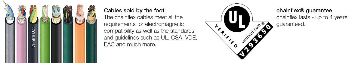 chainflex cables + UL logo