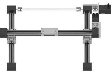 Robots portiques cartésiens 2 axes | Périmètre de travail de 300 x 300 mm | Moteurs avec codeurs