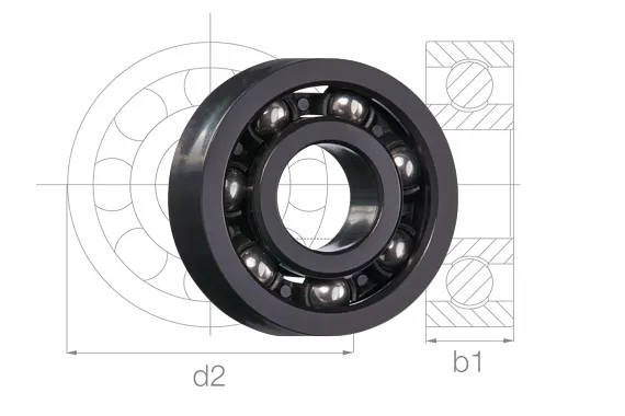 Ball bearing table: Sizes, dimensions and tolerances of ball bearings