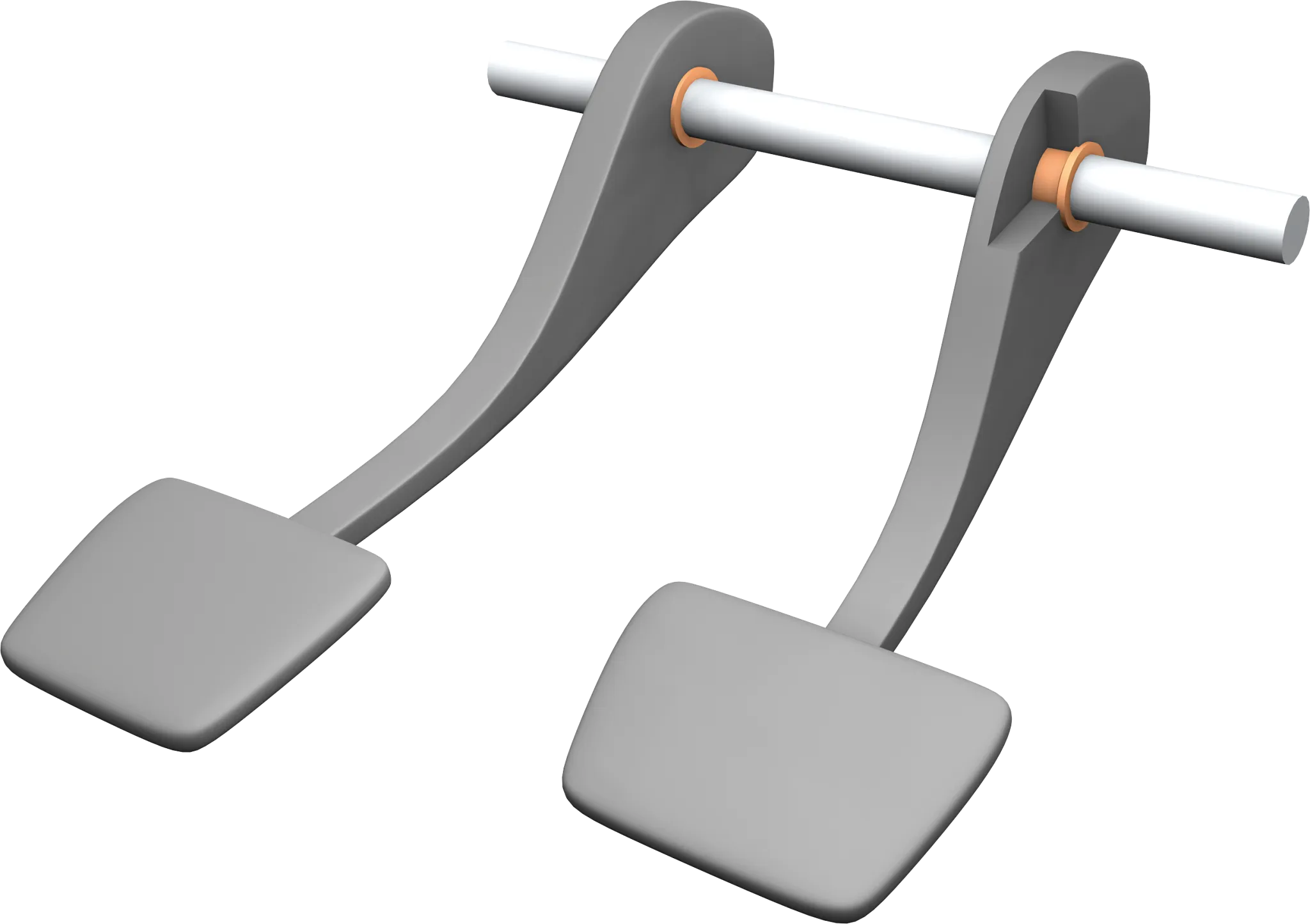 Plain bearings in the vehicle pedal