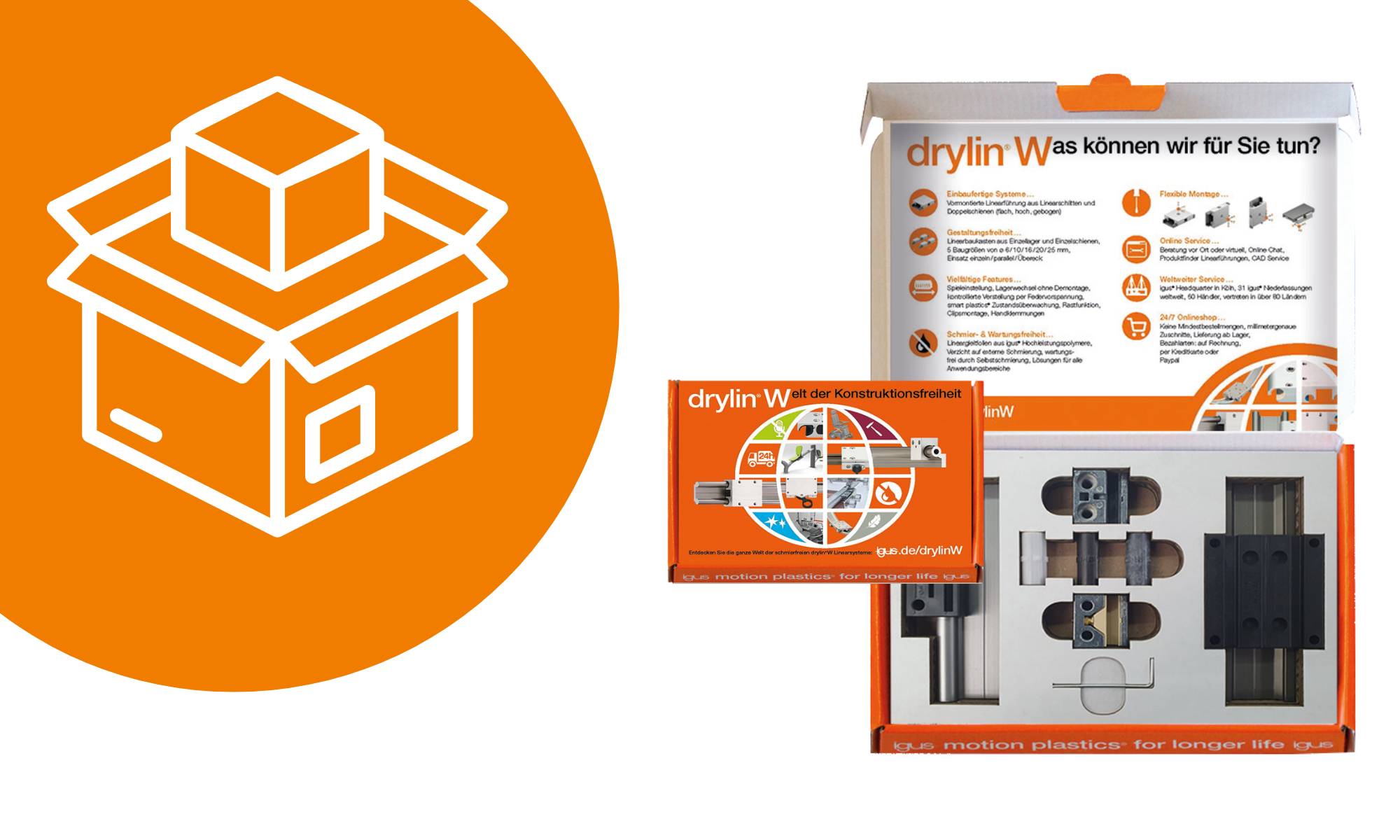 Boîte d'échantillons drylin W