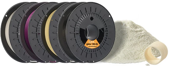 Filamentos y polvos iglide® para la impresión 3D de su componente