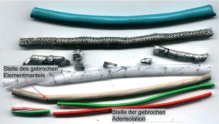 Uszkodzona obudowa elementu