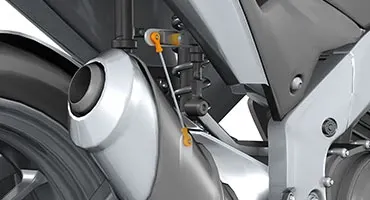 Junta doble igubal® en puntal de suspensión con sensor de altura