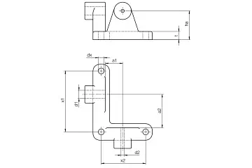 P360GM-AG-100-010-040-40-SL-BK technical drawing