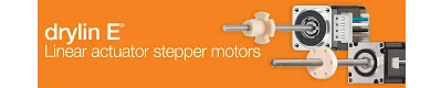 Page banner for linear actuator stepper motor