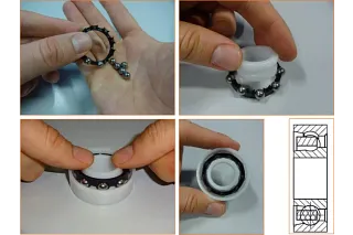 SNAP-IN bei xiros Kunststoff-Kugellagern