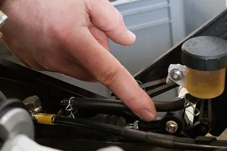 Another plastic bearing is installed in the shifting system.