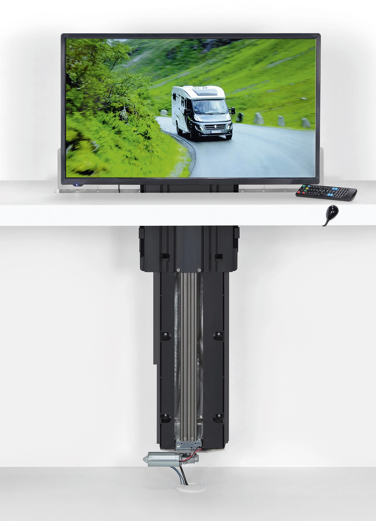 Elevador de TV para caravanas