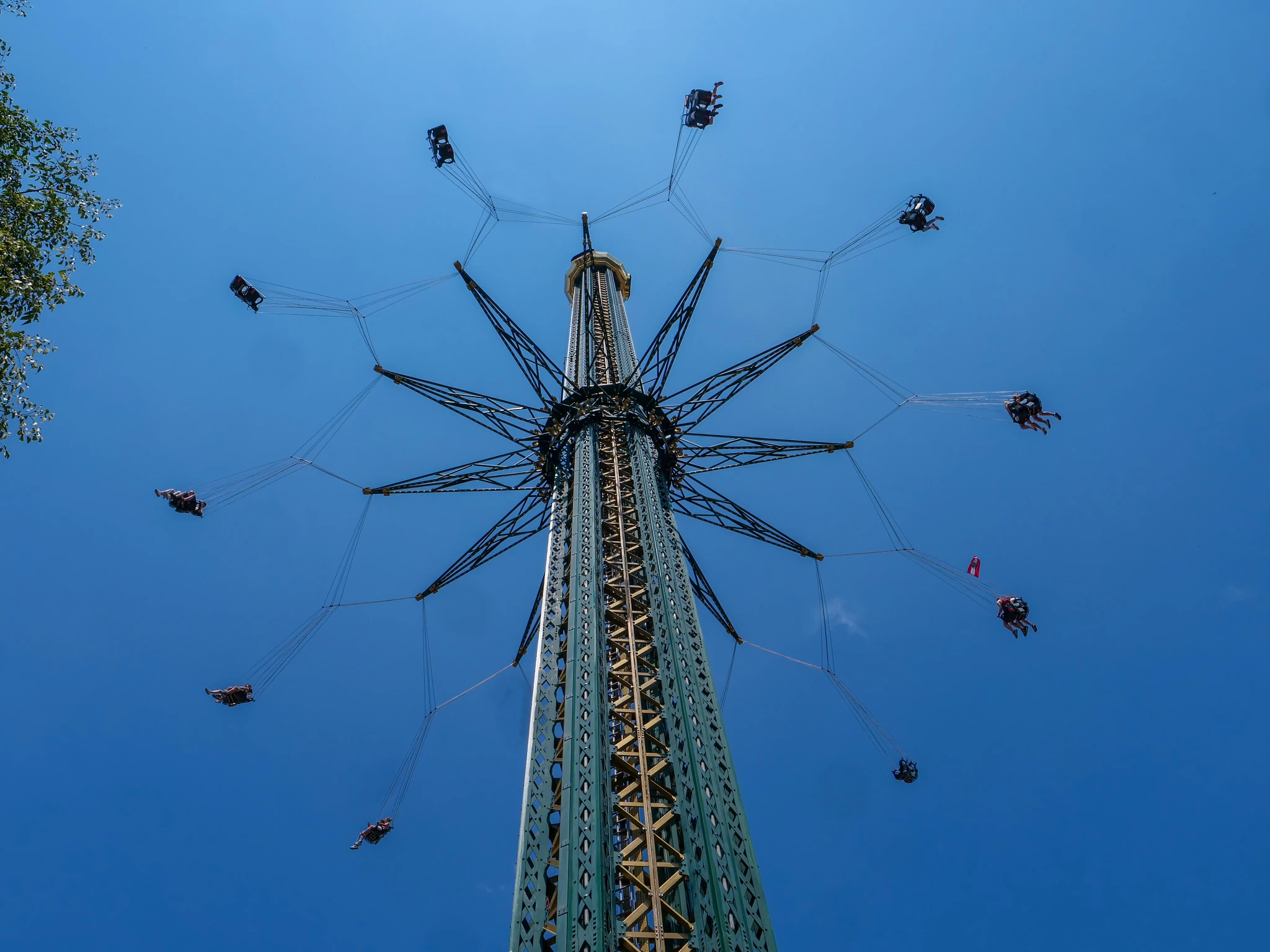 Prater Tower na stejnojmenné vídeňské zábavní třídě