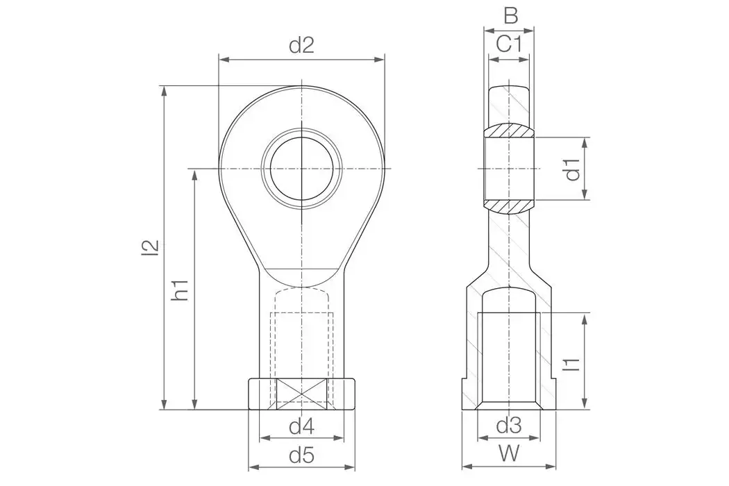 EBLI-03-R technical drawing