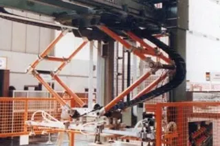 portacables en zig-zag