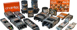 baumaschinen Bemusterung mit igus Produkten