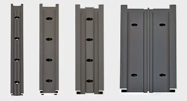 Anti-reflecterende geleiderails