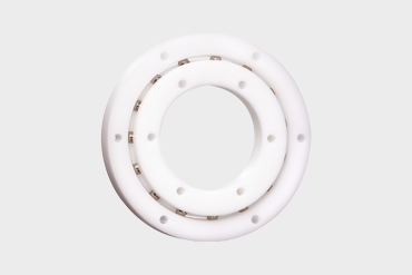 xiros® slewing ring ball bearing with cage and stainless steel balls