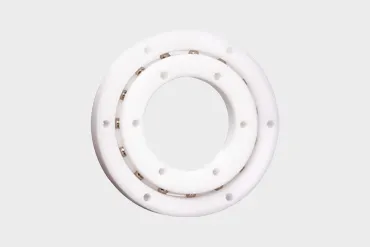 xiros® slewing ring ball bearing with cage and stainless steel balls