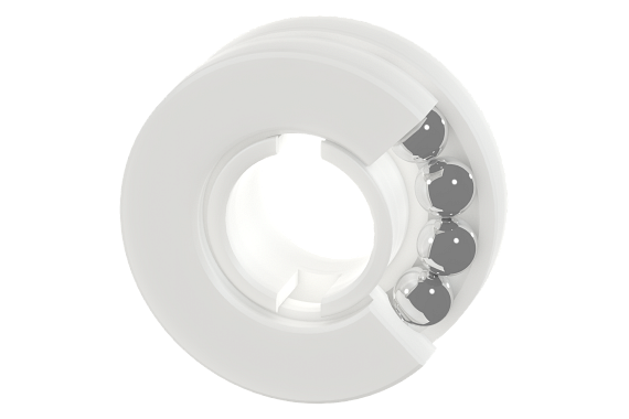 Cross section dari thrust bearing spherical xiros
