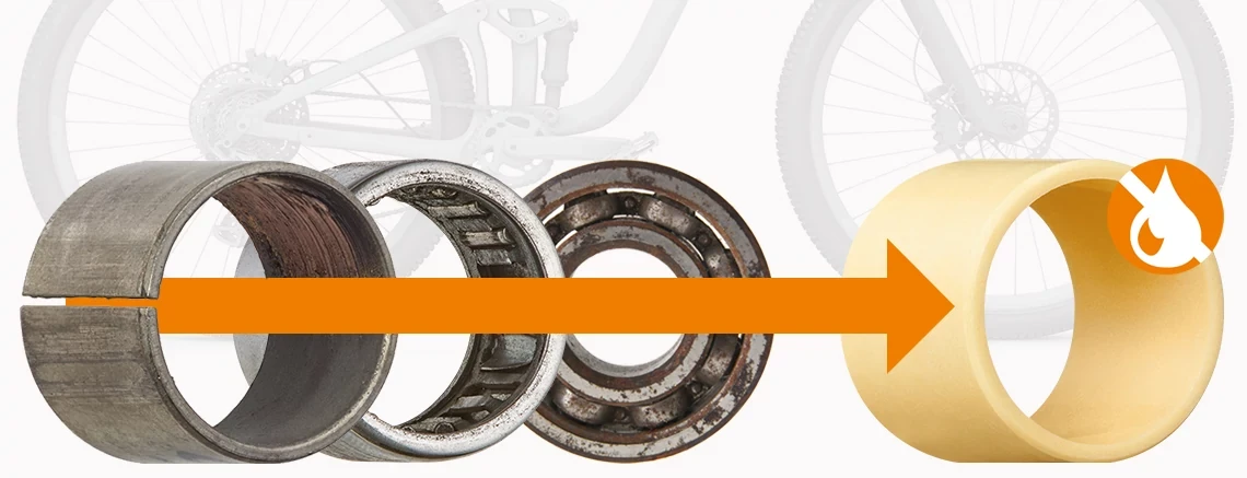 Comparación de cojinetes de fricción