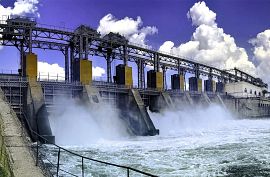 Waterkrachtinstallatie dam