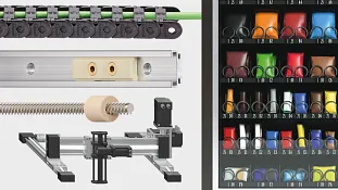 Vending machine with products