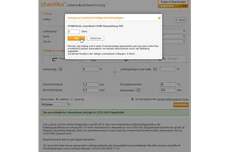 chainflex® lifetime calculator