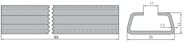 guide trough drawing