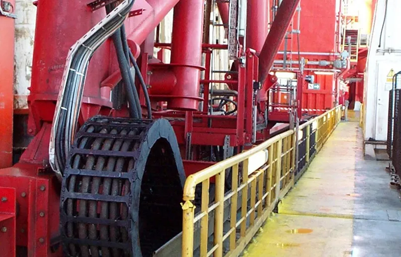 Riser pipes on drill ships | semi-submersibles | drilling platforms ...