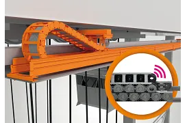 Energy chain on crane