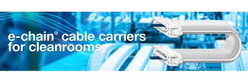 Cleanroom Cable Rack e-chain® cable carriers for cleanroom environments | igus®
