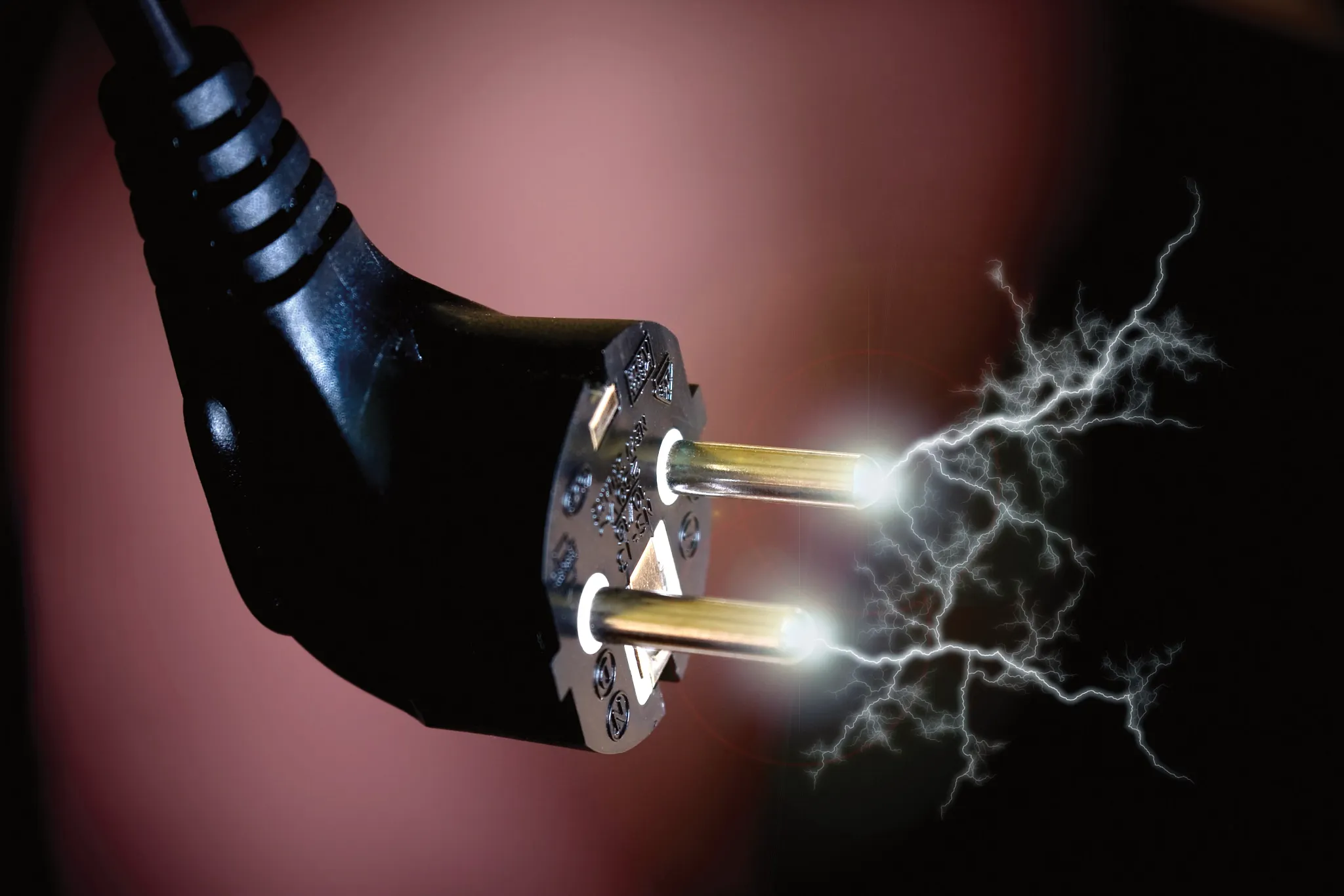 Stecker mit Blitz