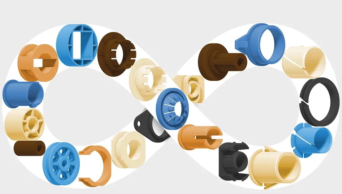 Various special bearings customised by igus to your specific requirements