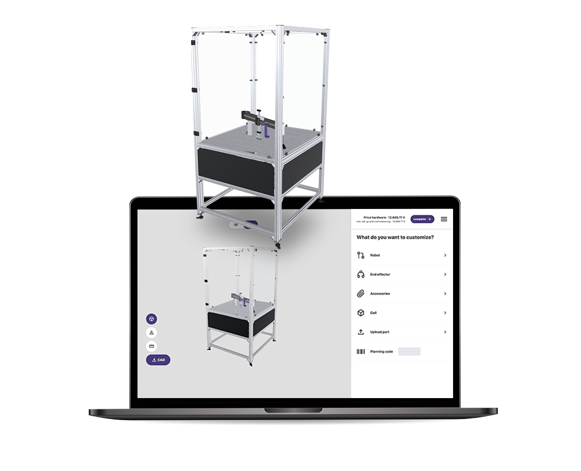 Line robot | DLE-LG-0002 | Workspace 800 x 500 mm