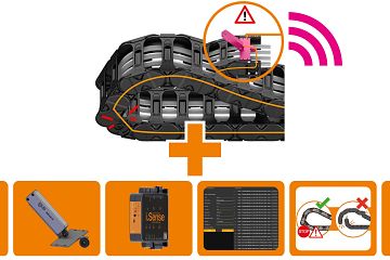 i.Sense EC.B - smart condition monitoring system for breakage detection on e-chains | For travels up to 35m