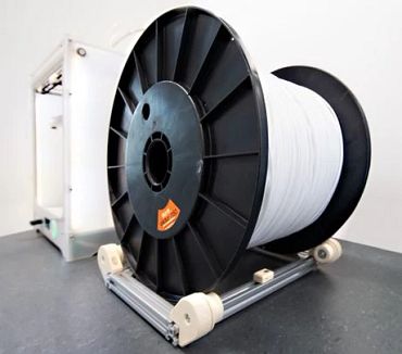 DIY filament spool holder for large rolls
