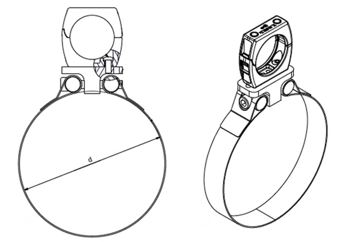 Průměr kovových svorek triflex UR