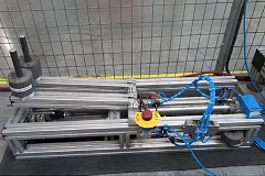 Test rig for linear long stroke