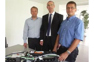From left: Christian Koch (Jenaer Antriebstechnik), Yve Kirsch (igus®), Stephan Preuß (Jenaer Antriebstechnik).