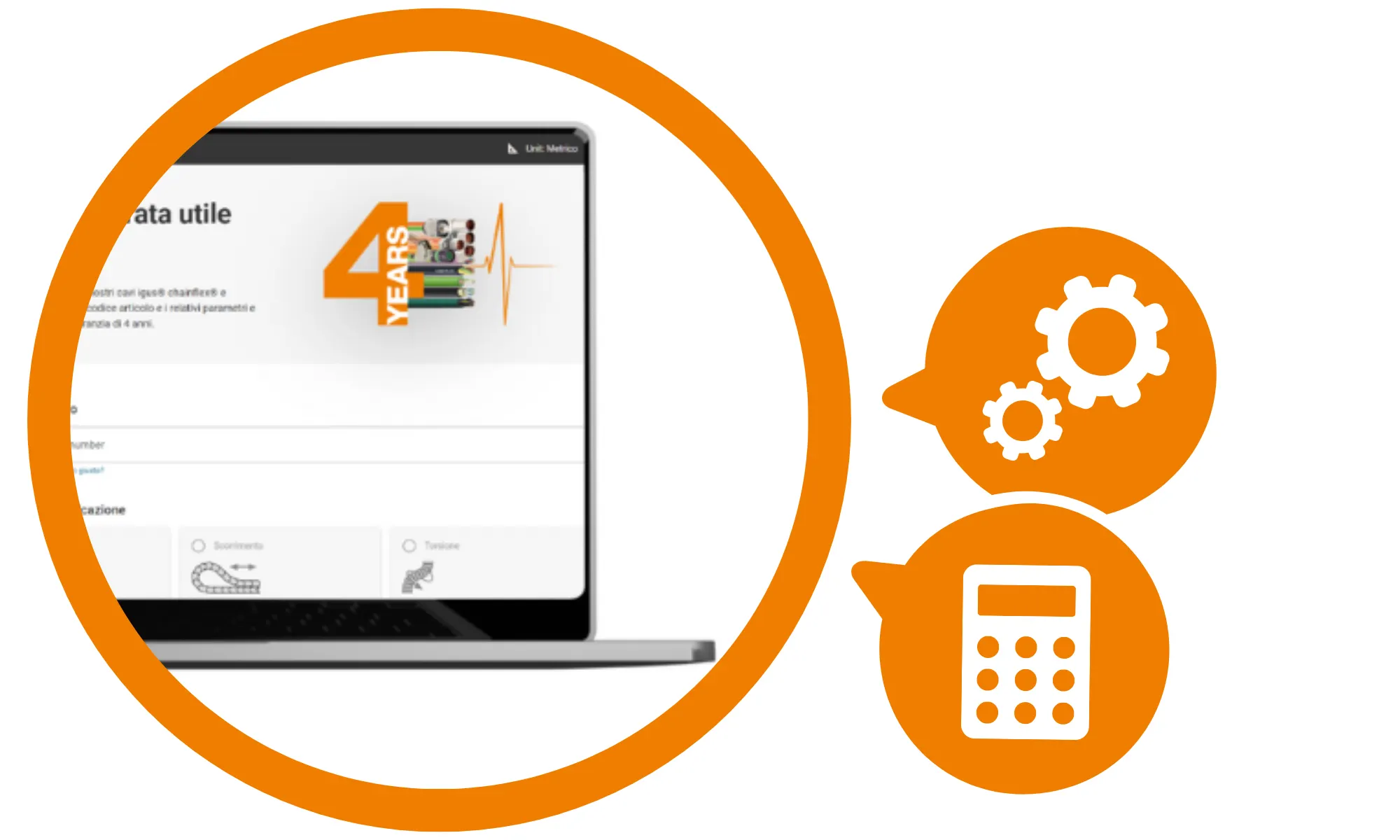 Icona tool online per cavi da posa mobile