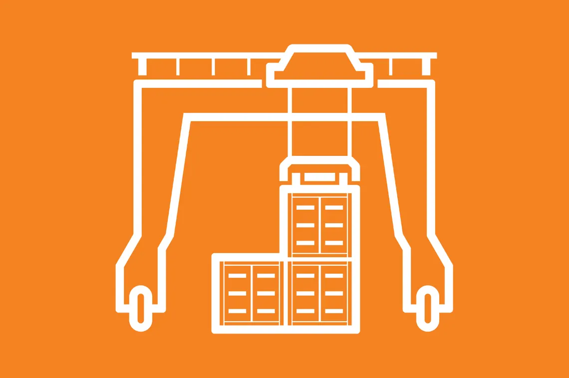Automated stacking crane
