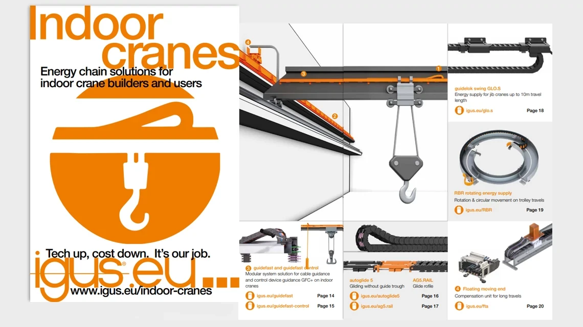 Brochure: Energy chain systems for indoor cranes