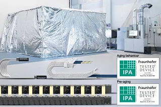 Die igus e-ketten haben ihre Tauglichkeit für den Trockenreinraum nun auch im Langzeittest bewiesen