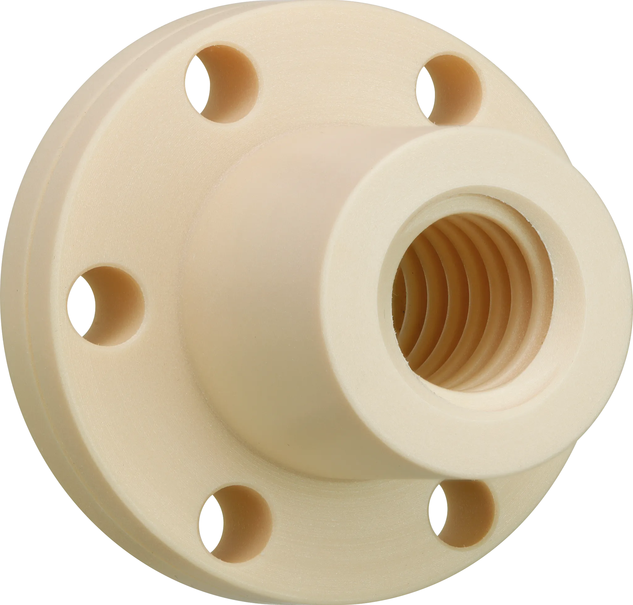 Flange lead screw nut