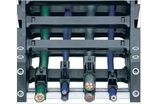 cable carrier strain relief