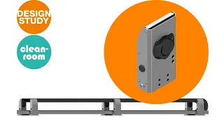 Cleanroom-compatible GLO.CR roller supports