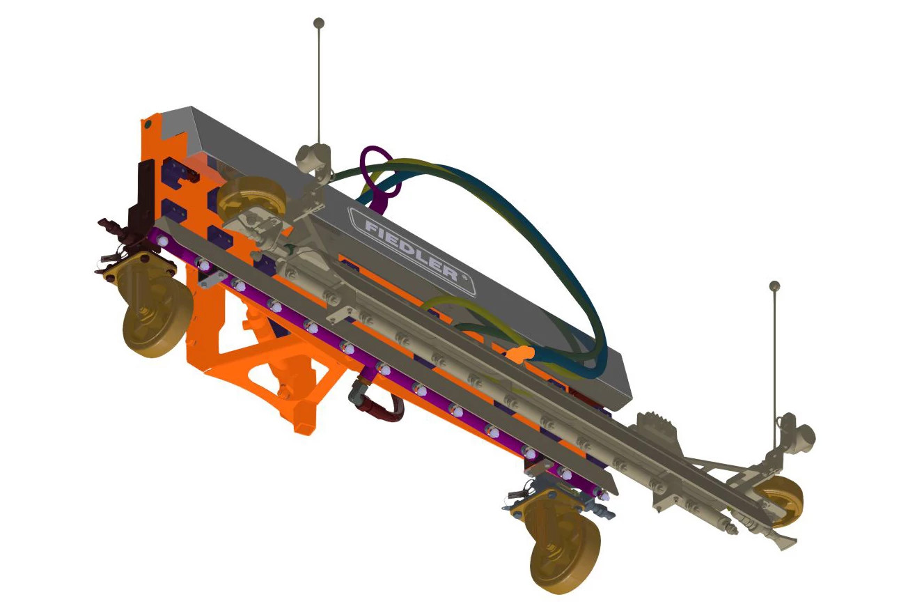 Double spray booms from Fiedler