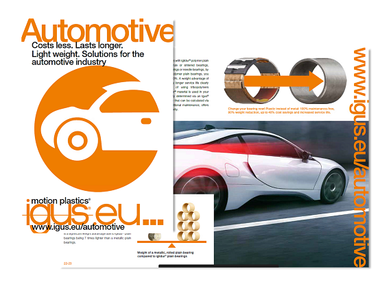 Brochura para o setor automóvel