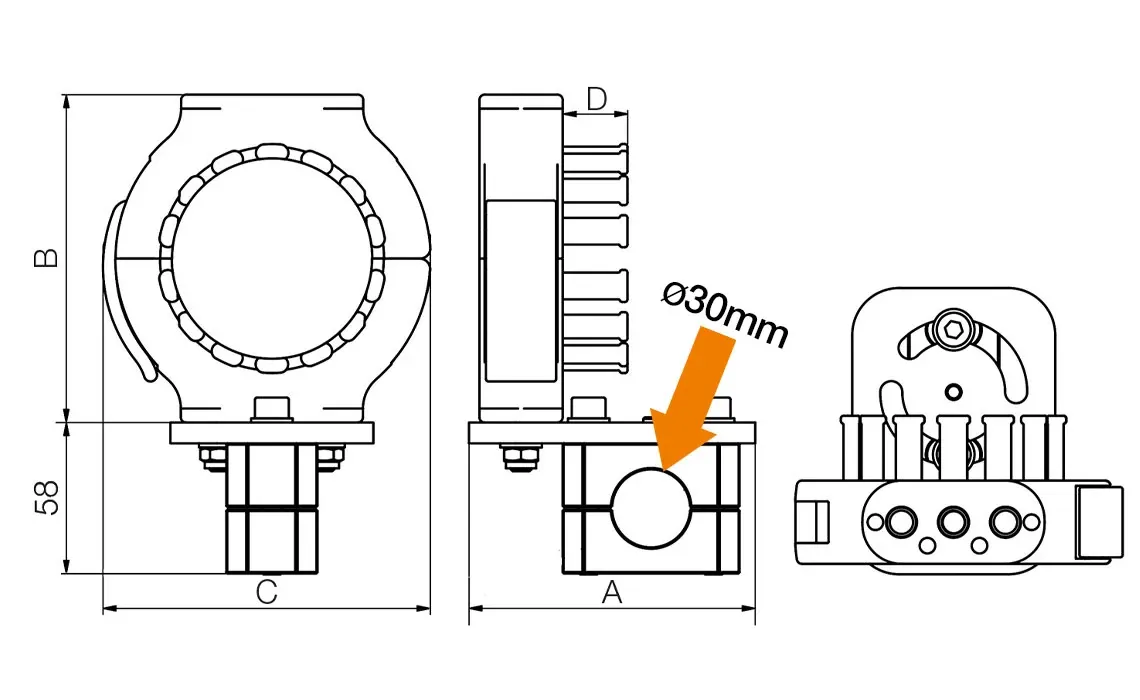 triflex R compact connection with strain relief, technical