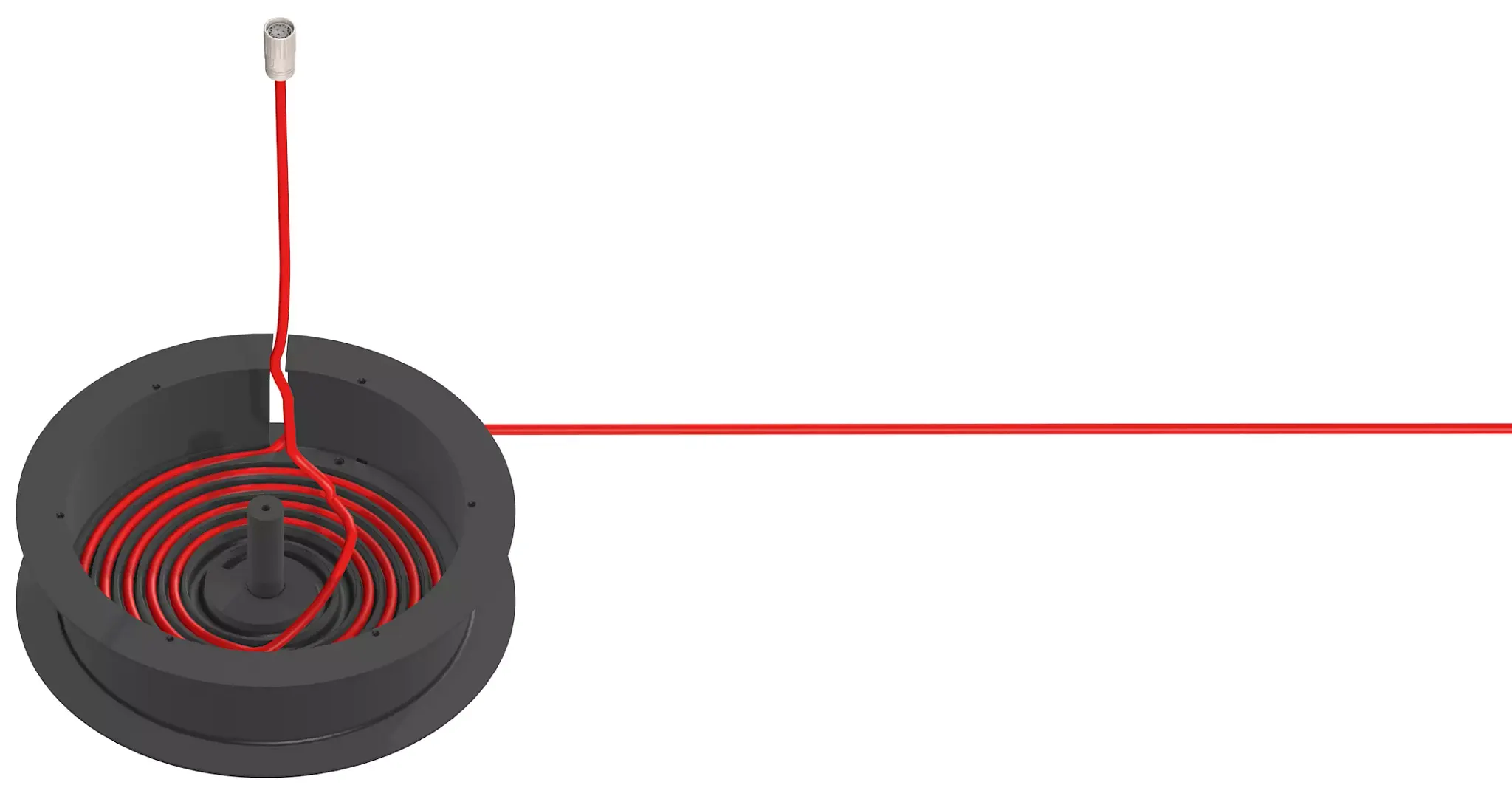 Structure of the e-spool flex cable reel