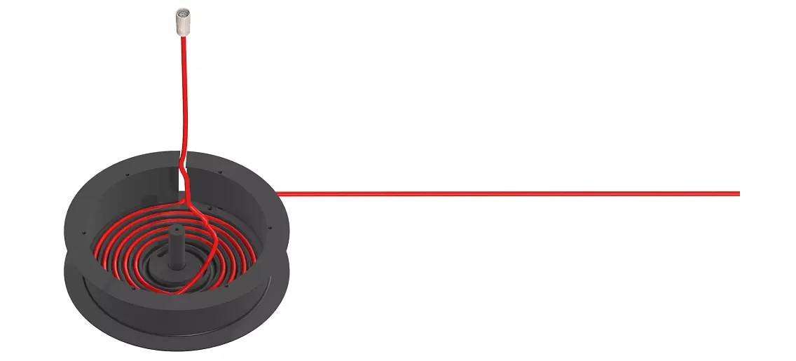 Cable reel e-spool flex | igus cable drum with no slip ring
