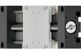 drylin SAW linear guide with lead screw drive